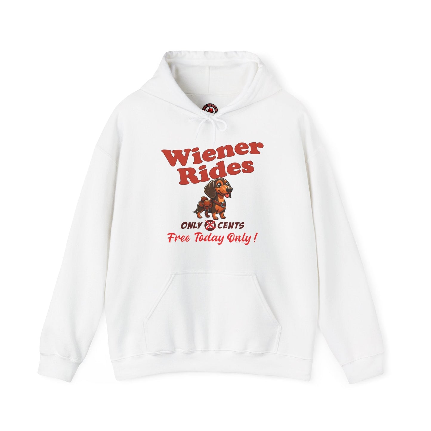 Free Wiener Rides Hooded Sweatshirt The Devil's Pickle
