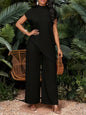 Asymmetrical Sleeveless Top & Pants Set – Women’s Two-Piece FitiqueFit