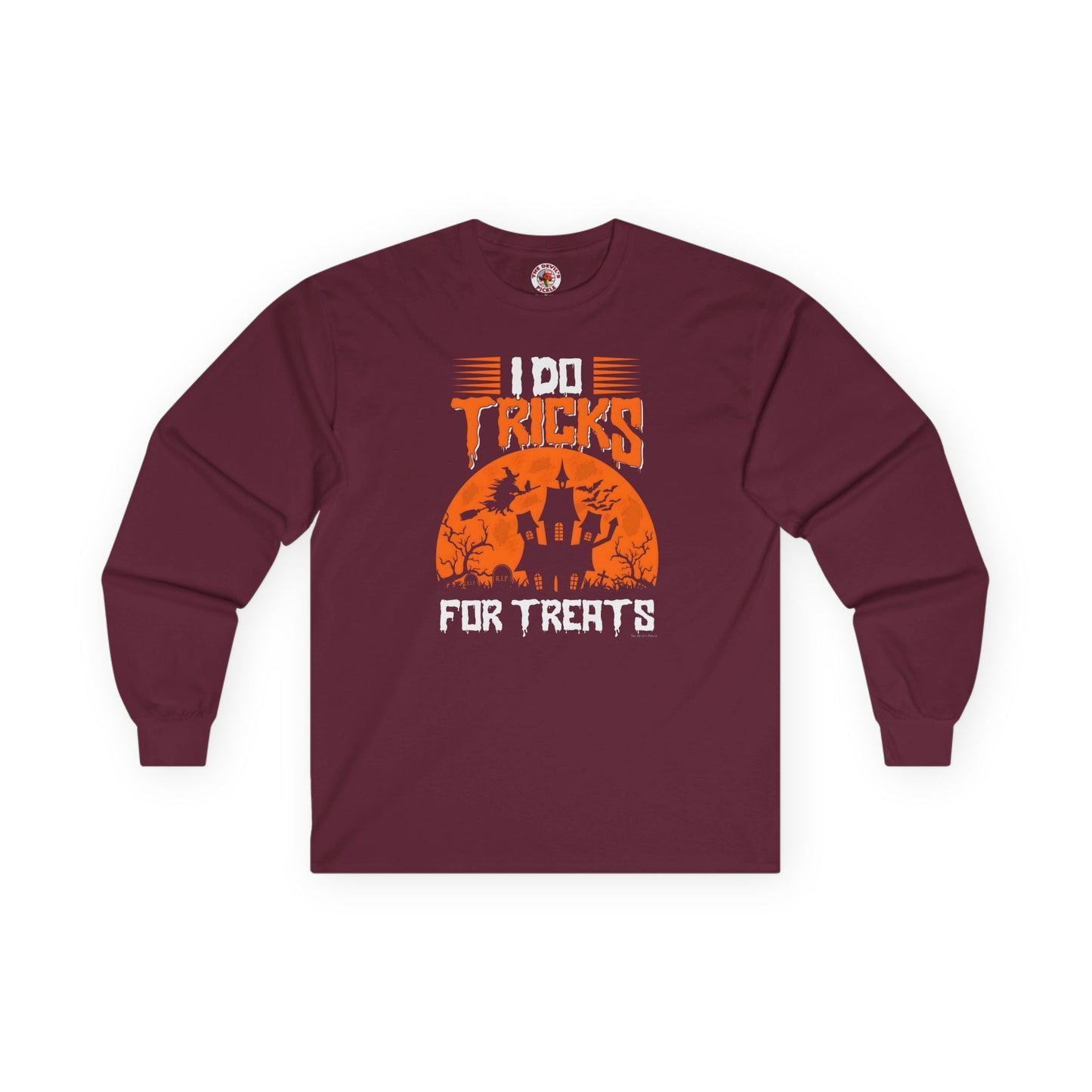 I Do Tricks For Treats Long Sleeve Tee The Devil's Pickle