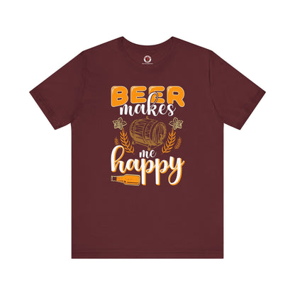 Beer Makes Me Happy T-Shirt The Devil's Pickle