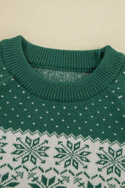 Christmas Snowflake Dotted Long Sleeve Sweater Shop Style & More | Fresh Looks, Everyday Deals & Free Shipping