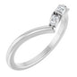 Platinum 1/6 CTW Natural Diamond Contour Band Ethereal Legacy Boutiques