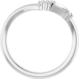 Platinum 1/6 CTW Natural Diamond Contour Band Ethereal Legacy Boutiques