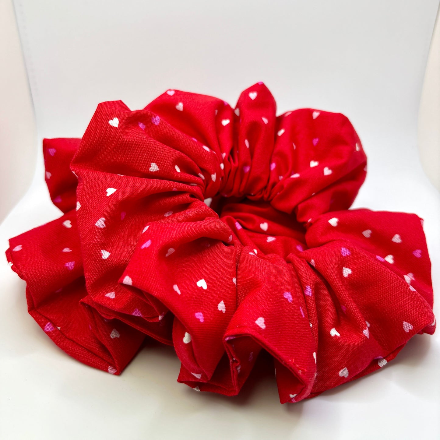 Red Hearts Valentine's Day Scrunchie Enchanted Scrunch