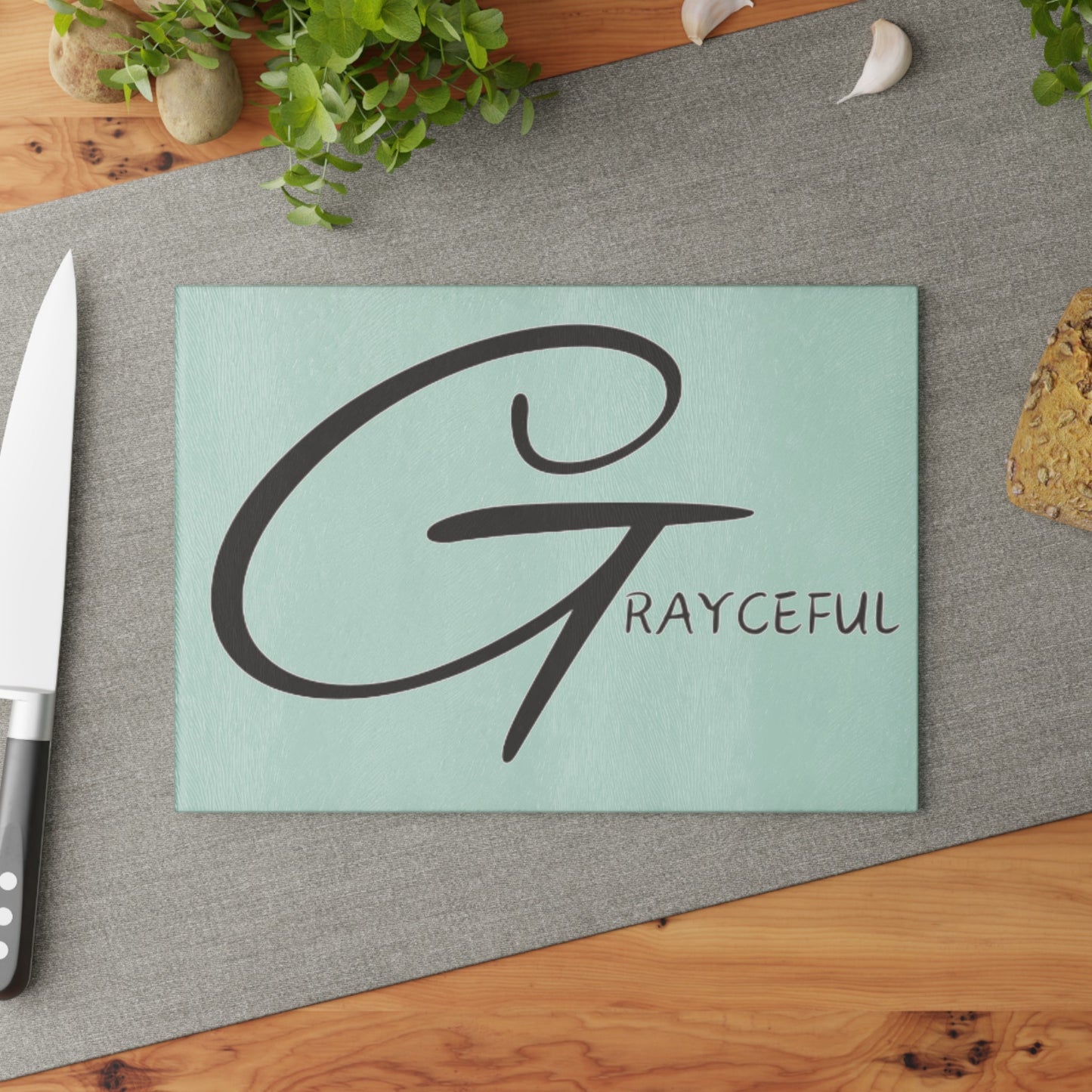 Glass Cutting Board Signature Grayceful Grayceful LLC