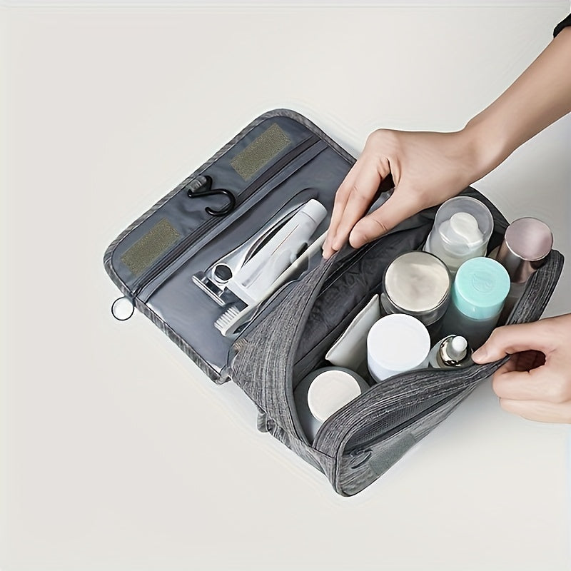 [Large Makeup Organizer] Durable Polyester Large Capacity Makeup Organizer Bag | Travel & Business, Wet & Dry Separation, Multiple Compartments for Cosmetics, Toiletries, And Accessories NovaCart