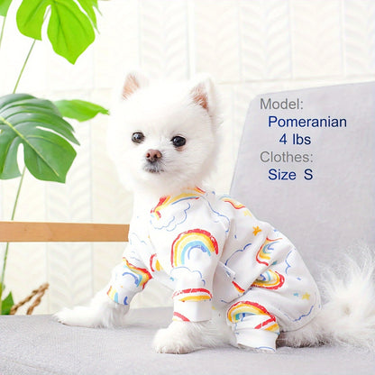 Pajamas with a Rainbow Design for Pet Dogs NovaCart