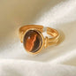 EmberStone Vintage Ring Ivory Embers