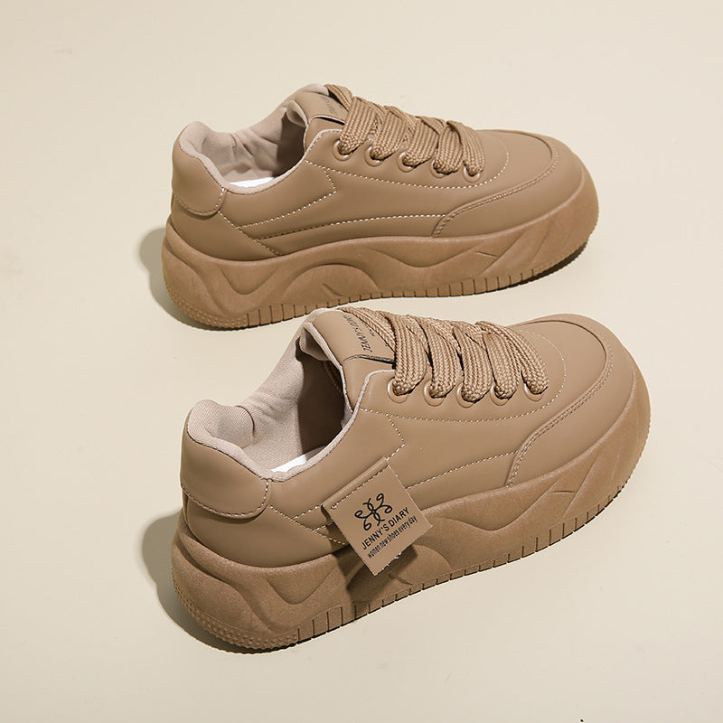 Color Block Height Increasing Sneakers – Lace-Up Low Top FitiqueFit