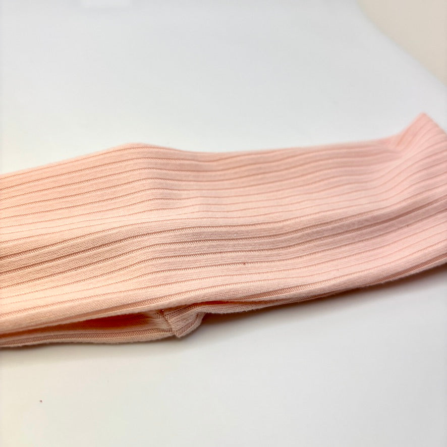 Pink Ribbed Headband Enchanted Scrunch