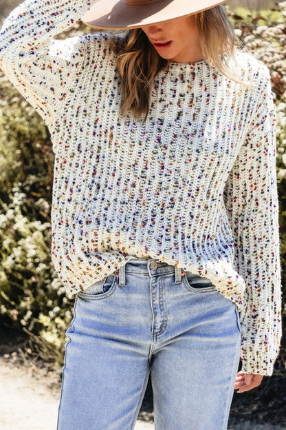 Scarlett Confetti Reversible Twist Sweater Shop Style & More | Fresh Looks, Everyday Deals & Free Shipping