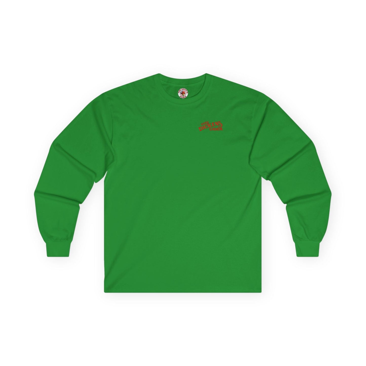 Hard Dickens Cider Front/Back Long Sleeve Tee The Devil's Pickle