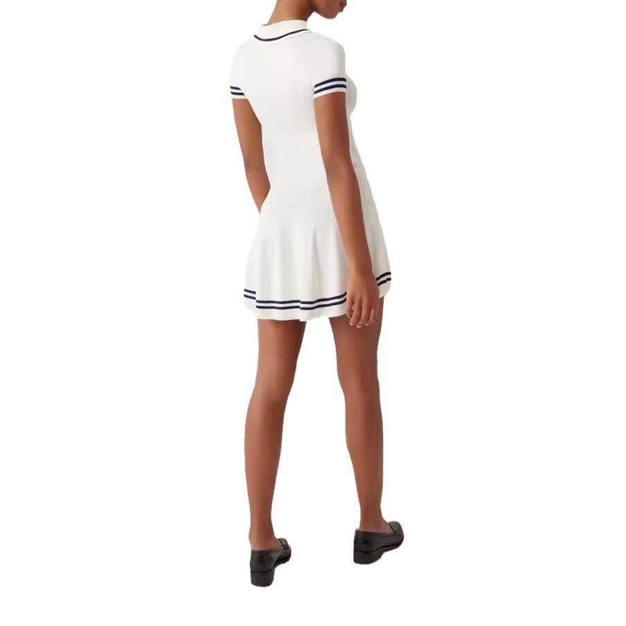 Women’s Striped Knit Midi Dress FitiqueFit
