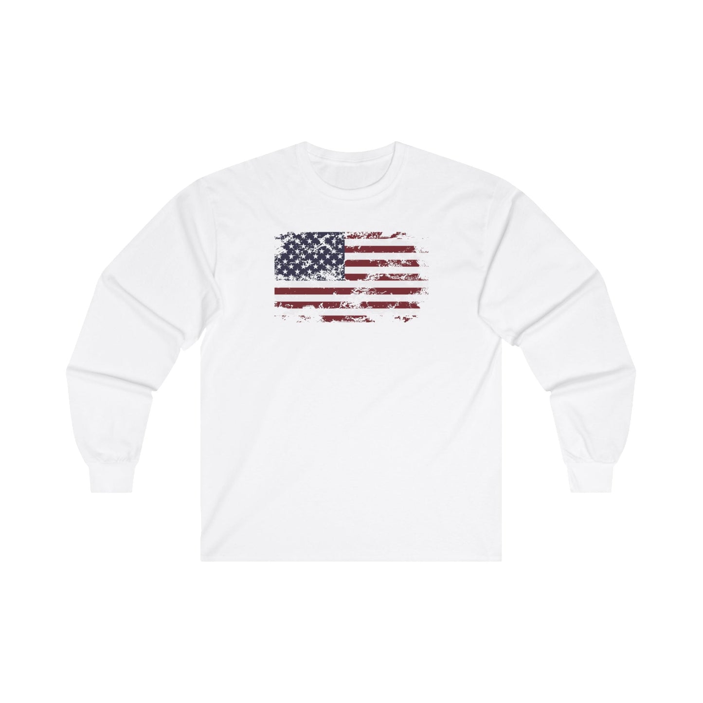 Vintage Style American Flag Long Sleeve Tee The Devil's Pickle