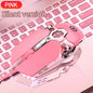 Silvery Carved Wired Mouse for E-Sports Gaming, Silent and Sound Chicken-Eating Mouse Macro for Desktops and Laptops NovaCart