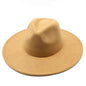 Modern Classic Felt Fedora – Stylish Wide Brim Wool Hat for Men and Women Country in My Heart