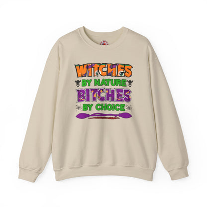 Witches By Nature Bitches By Choice Crewneck Sweatshirt The Devil's Pickle