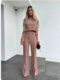 Women's Elegant Solid Color Half Sleeve Short Top FitiqueFit