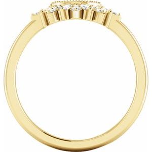 18K Yellow 1/5 CTW Natural Diamond Contour Band Ethereal Legacy Boutiques