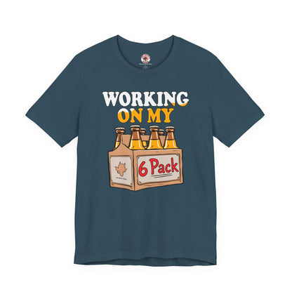Working On My 6 Pack T-Shirt The Devil's Pickle