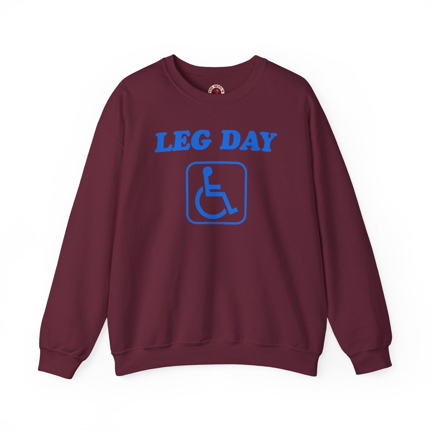 Leg Day Handicap Crewneck Sweatshirt The Devil's Pickle
