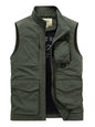 Men's Plus Size Multi-Pocket Zip Up Vest New Era Fashion LLc