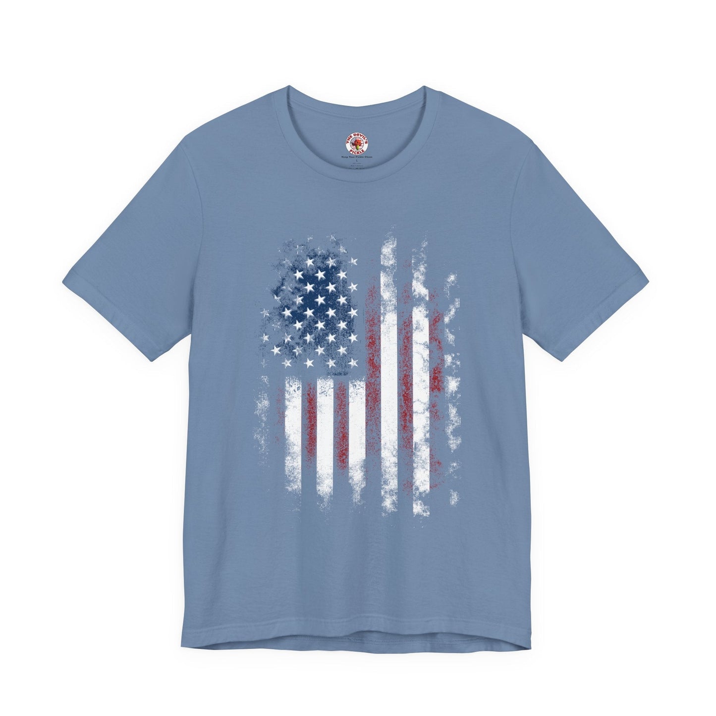 Distressed American Flag T-Shirt The Devil's Pickle