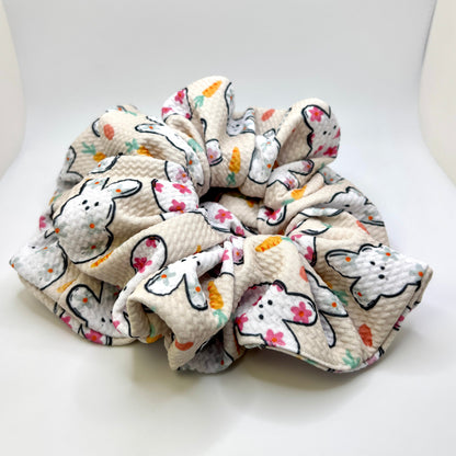 Beige Flower Peep Easter Bullet Scrunchie Enchanted Scrunch