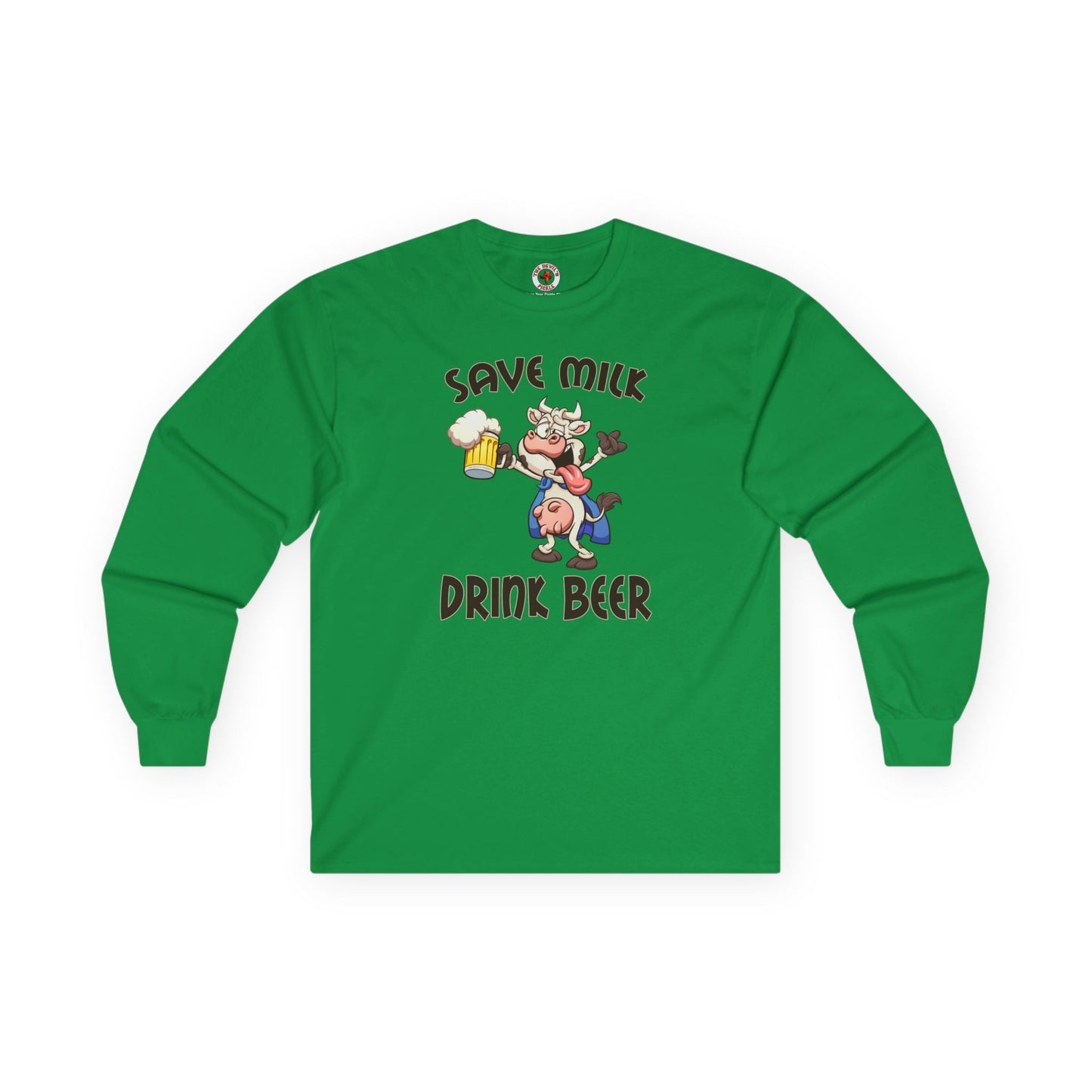 Save Milk Drink Beer Long Sleeve Tee The Devil's Pickle