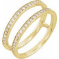 14K Yellow 1/5 CTW Natural Diamond Ring Guard Ethereal Legacy Boutiques