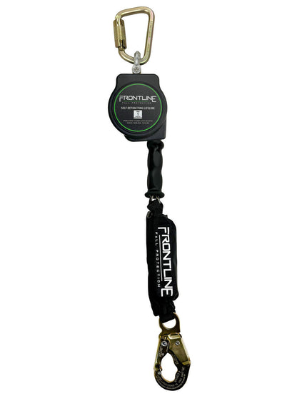 Frontline RPG10 10' Cable Single Leg SRL with Steel Snap Hook End with Carry on Handle and Tagline VM Hardware