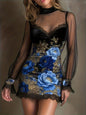 Floral Tank Top Women - Lace Trim Patchwork Dress FitiqueFit