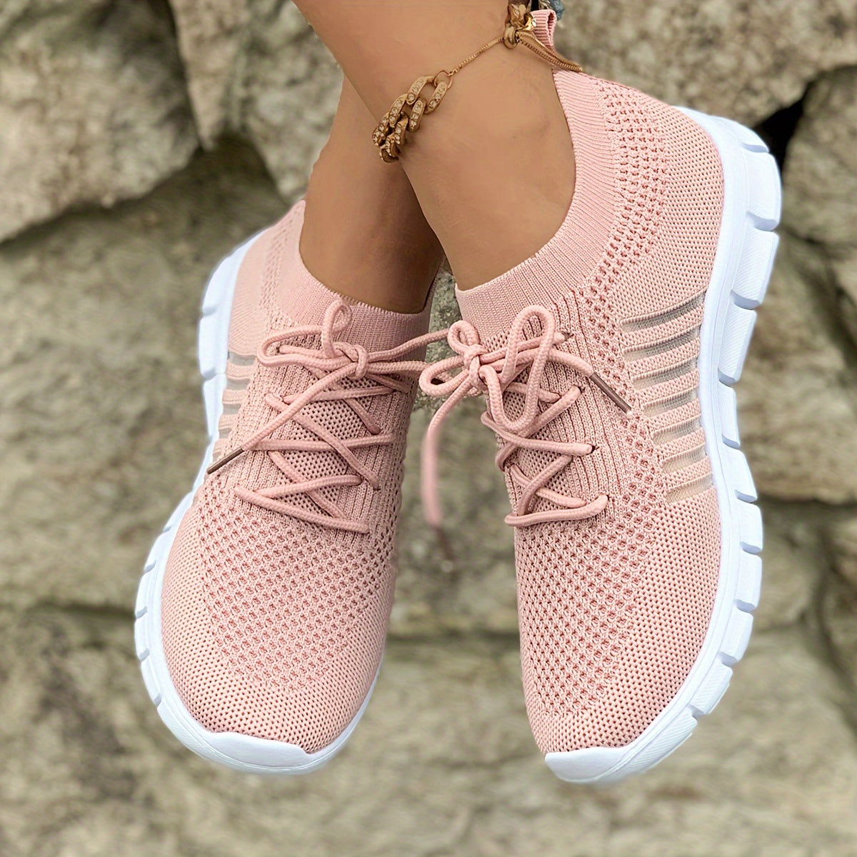 Flying Weave Casual Sneakers, Women Shoes NovaCart
