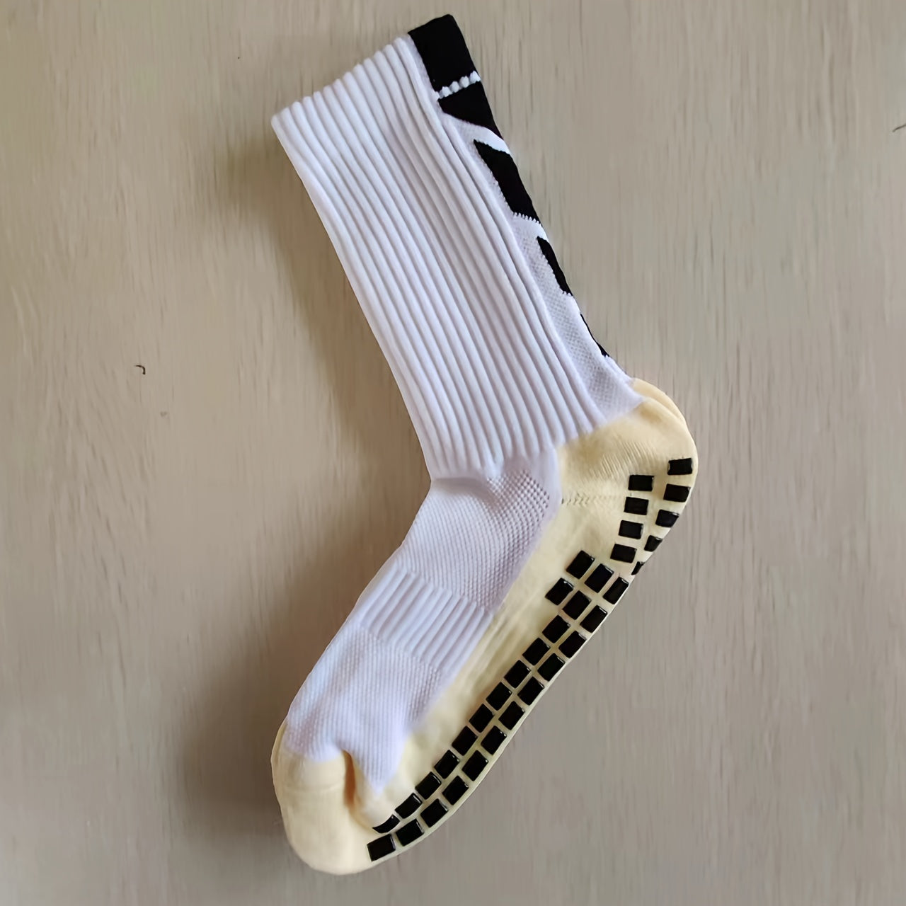 Non-slip Rubber Grip Cushion Soccer Sock | Fabric, All-season, Solid Color, Machine Washable, for Football, Basketball, Running, Hiking, Trekking, Yoga, Pilates - CT TAPESOCKS NovaCart