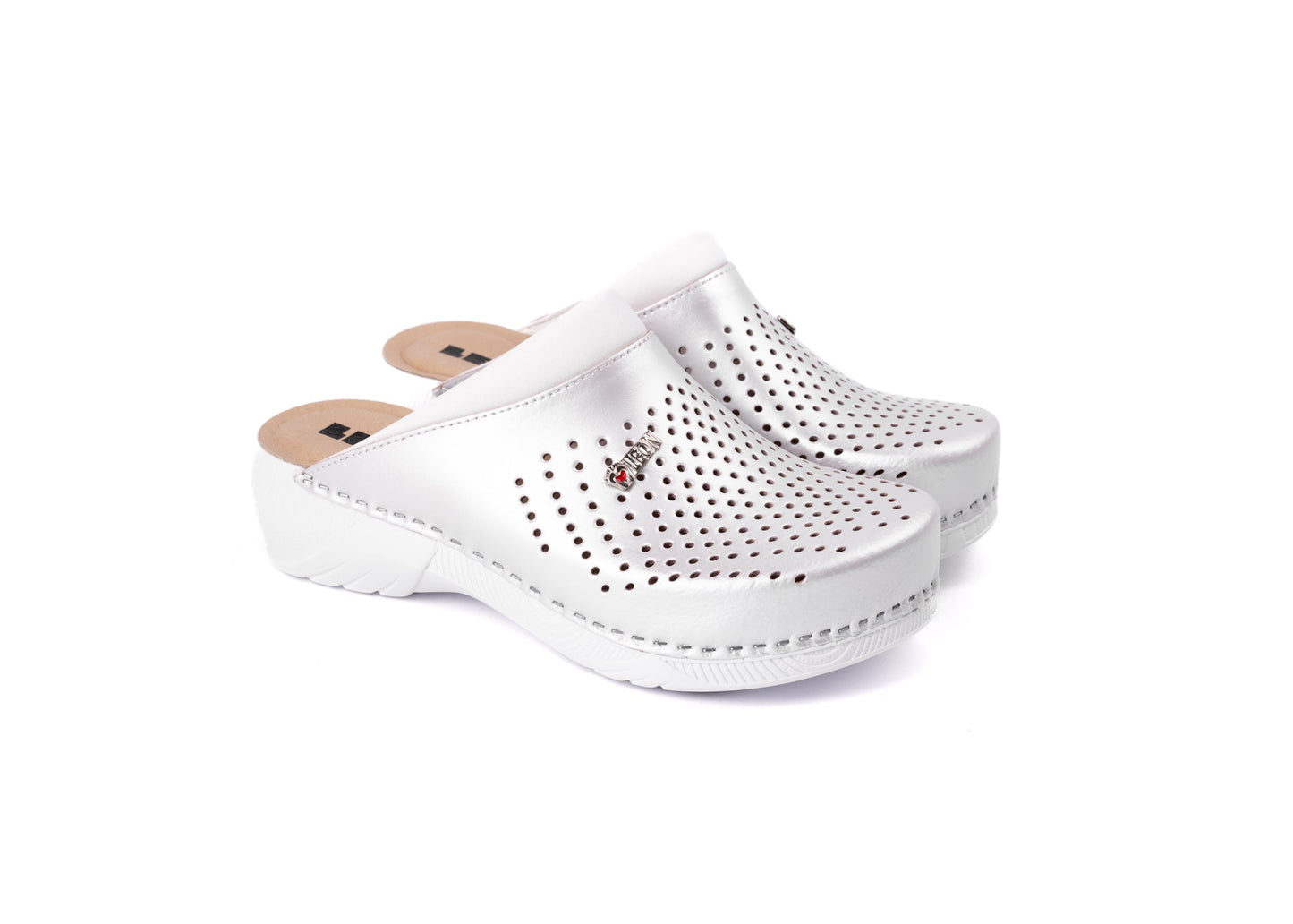 Pandora III by LEON- Women’s Leather Clogs- Gel Insole & Perforated Leather for Breathability LEON Footwear USA