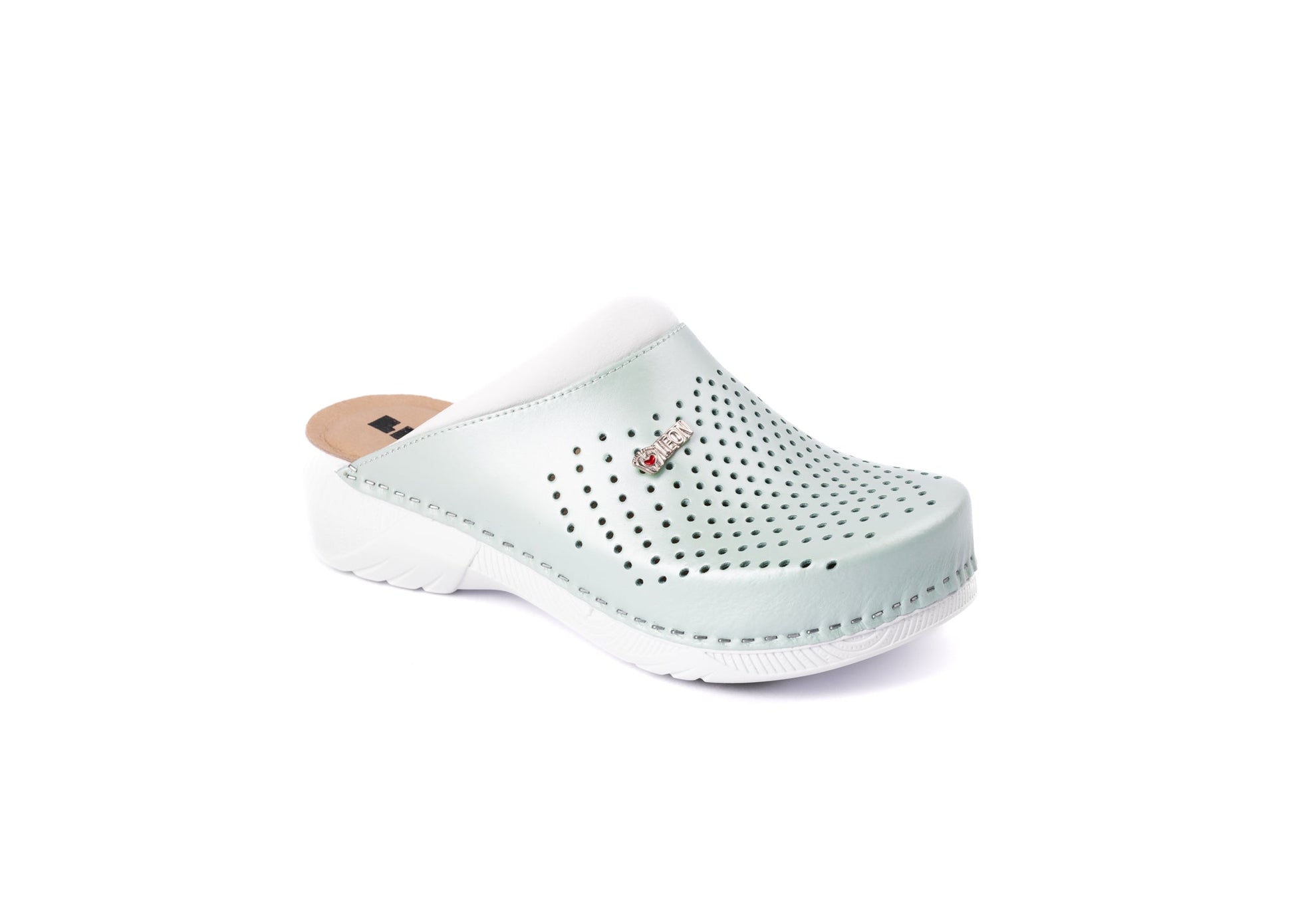 Pandora III by LEON- Women’s Leather Clogs- Gel Insole & Perforated Leather for Breathability LEON Footwear USA