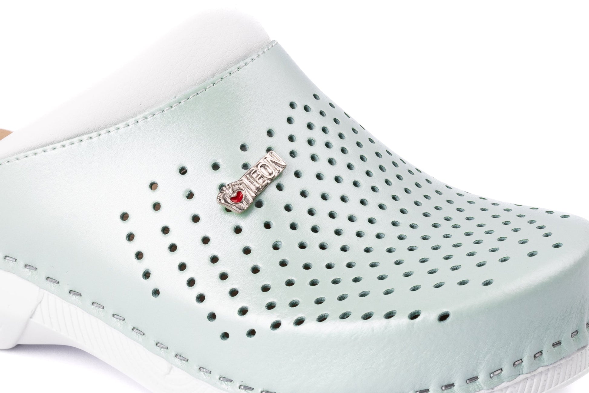 Pandora III by LEON- Women’s Leather Clogs- Gel Insole & Perforated Leather for Breathability LEON Footwear USA