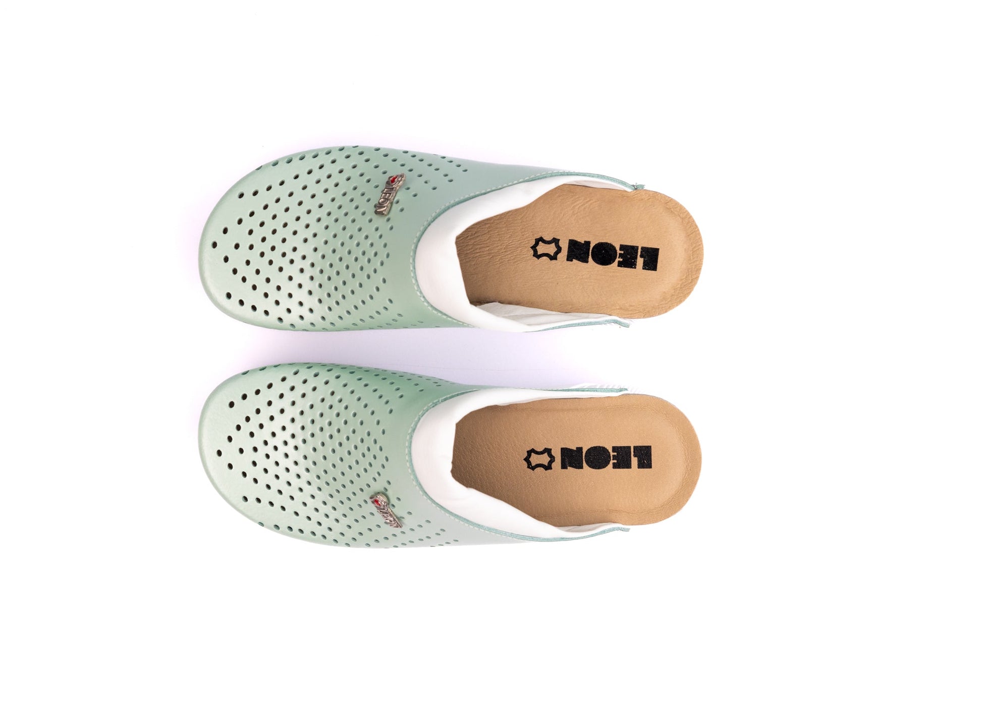Pandora III by LEON- Women’s Leather Clogs- Gel Insole & Perforated Leather for Breathability LEON Footwear USA