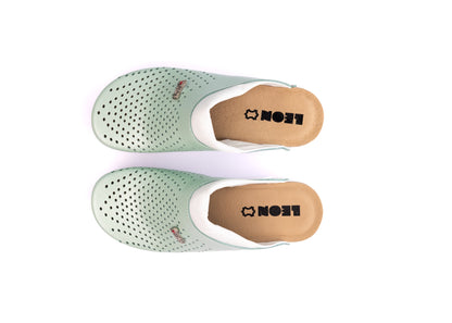 Pandora III by LEON- Women’s Leather Clogs- Gel Insole & Perforated Leather for Breathability LEON Footwear USA