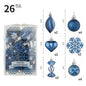 Christmas Ball Set 6cm Painted Alien Ball Powder Snowflake Set Box Christmas Supplies