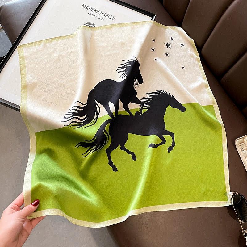 Wild Horses Silk Scarf – Luxurious Country Cowgirl Accessory Country in My Heart