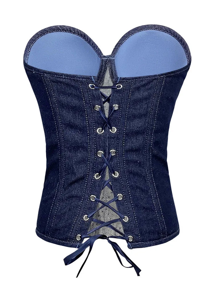 Rhinestone Cowgirl Denim Vest Country in My Heart