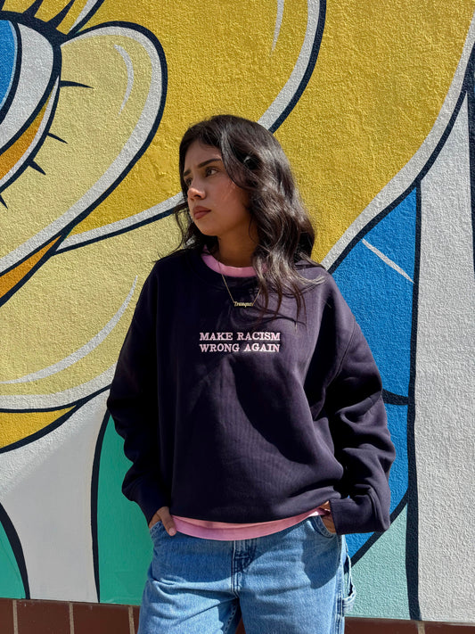 Anti-Rac*sm Navy Sweatshirt JZD