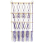 Simple decoration of shelves for children's rooms book ornaments wooden sticks 3-layer plush Bohemian toy storage net bag