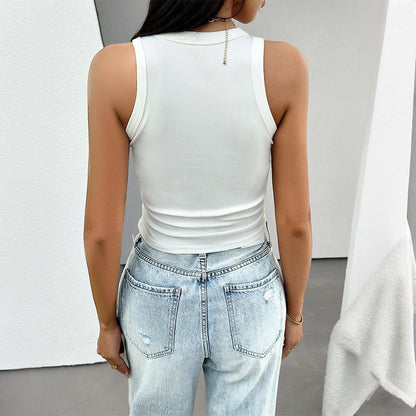 Slim Fit Knitted Tank Top for Women | Ribbed, Comfortable & Stylish for Everyday Wear Country in My Heart