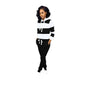 Striped Hooded Sweatshirt and Pants Set for Women