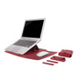 Laptop Bag PU Leather Sleeve Bag Waterproof Case For Macbook Air Pro 13 15 Portable Laptop Notebook Bag With Support Frame