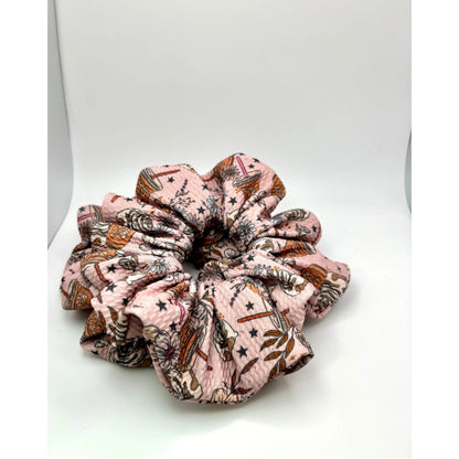 Floral Iced Coffee Bullet Scrunchie Enchanted Scrunch