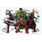 Marvel League of Legends Captain America Iron Man Batman Hulk Boy Bedroom Living Room Decoration Self Adhesive Wall
