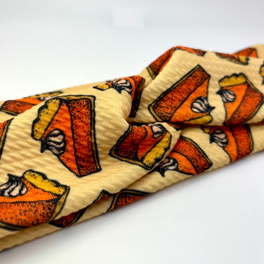 Pumpkin Pie Twist Knot Thanksgiving Headband Enchanted Scrunch